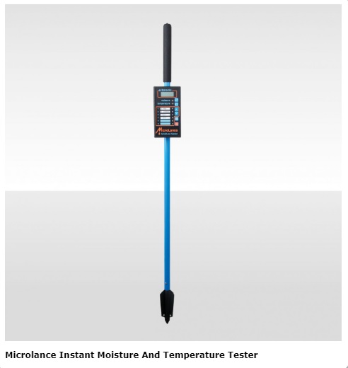 Microlance-Sofort-Feuchtigkeits- und Temperaturtester.