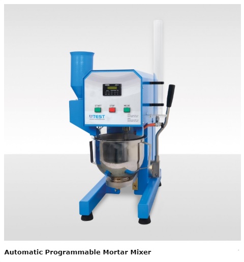 Automatisch programmierbarer Mörtelmischer, ASTM, ca. 5 l Fassungsvermögen, 110–120 V, 60 Hz, 1 Ph.