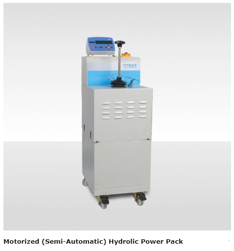 Halbautomatisches (motorisiertes) Hydraulikaggregat, 220–240 V, 50–60 Hz, 1 Ph.