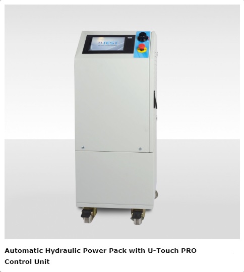 Automatisches Hydraulikaggregat mit UTouch PRO, 220–240 V, 50–60 Hz, 1 Ph.