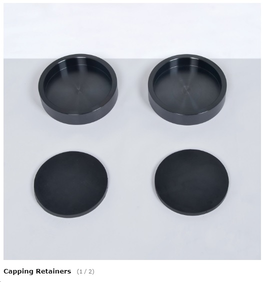 Metallhalter für Zylinder mit 3" Durchmesser, 2er-Set.