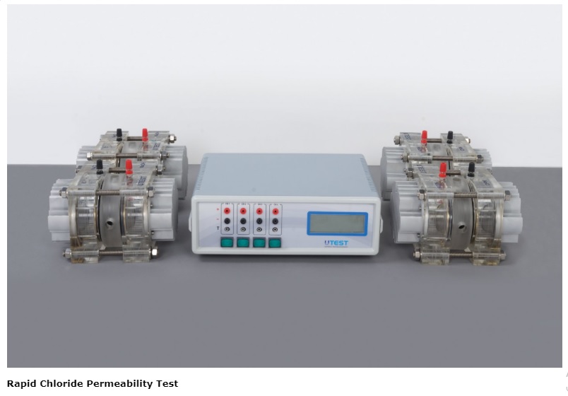 Rapid Chloride Permeability Test (RCPT) Ausrüstung, Zellen mit Kühlspaß. 110–240 V, 50–60 Hz, 1 Ph