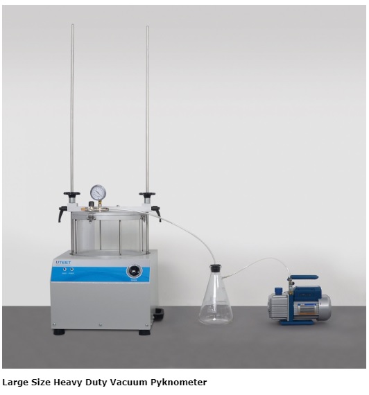 Vakuumpyknometer (Yale) für Reistest, 4,3 L. Aluminium.