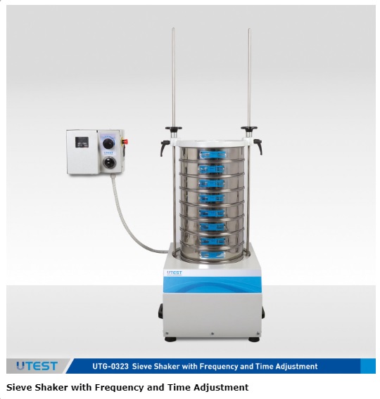 Siebschüttler mit Frequenz- und Zeiteinstellung, für Siebe mit Ø200 mm, Ø300 mm und Ø400 mm, 110 V