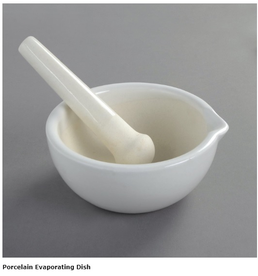 Abdampfschale aus Porzellan Ø10 cm.