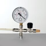 Vakuummeter, analog, -760 mm Hg, 20 mm Hg graduiert, 63 mm.