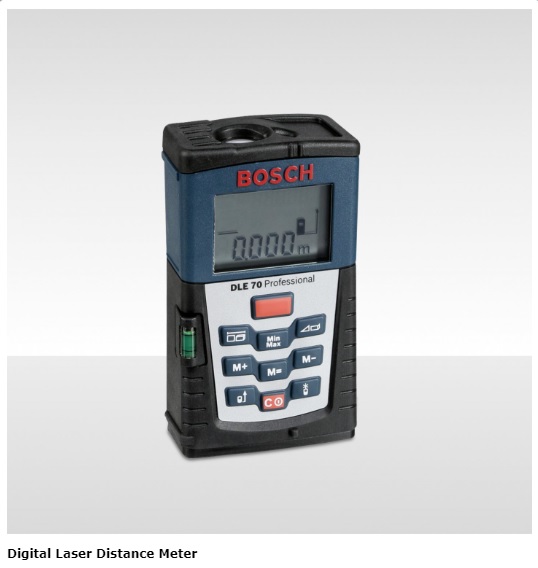 Digitaler Laser-Entfernungsmesser.